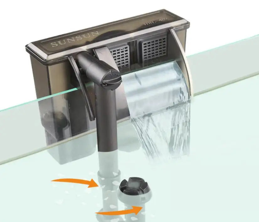 Wholesale SUNSUN Hang on Fish Tank Filter 3 in 1 Mute Water Pump Oxygen Equipment Aquarium Filter