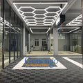 Professional Mechanic Shop Work Light Aluminum Hexagonal Light Car Workshop Led Light for Showroom