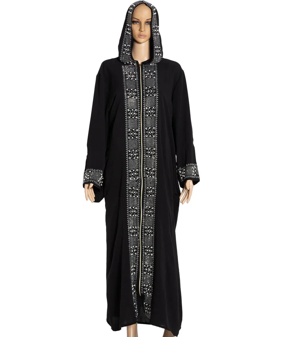 CCY Custom Cheap Muslim Rhinestone Abaya Dresses Clothing Arabic Dubai African Women Islamic Dress Abaya Designer