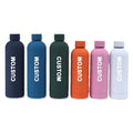 Matte Soft Touch Water Bottle Custom Logo 500ml Sports Stainless Steel Double Wall Vacuum Thermal Flask Portable