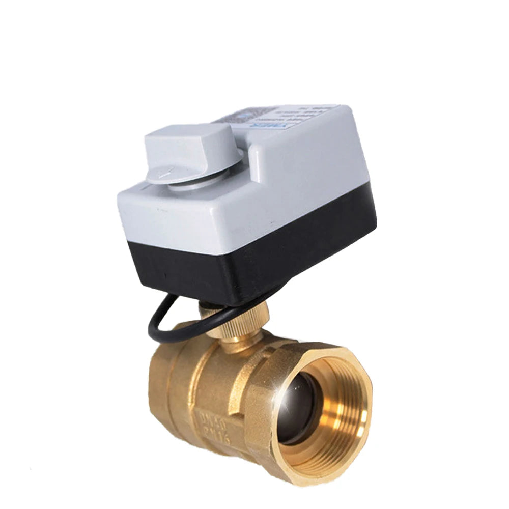 1/2" 3/4" 1"  Brass Electric Ball Valve Motorized Ball Valve 3-Wire 2-Control Electric Ball Valve With Manual Switch