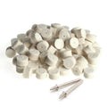 100pcs Strong Ostrich Buffing Pad Abrasive Wool Felt Rotary Tool Grinding Wheel for Jewelry Polish Jewelry Making Buffing Pad