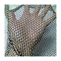 Elastic Rhinestone Mesh Fabric Glitter Tulle Fabric for Dress Bling Crystal Water Drill Elastic AB Drill Rhinestone Fabric