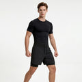 New Arrival Quick-Drying Lightweight 4-Way Stretch Breathable Plus-Size Knee-Length Gym Running Fitness Apparel; Custom Logo