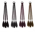Sweet Cool Wig High Ponytail Twist Braid Solid Color Twist Braid Wig Hair Accessory