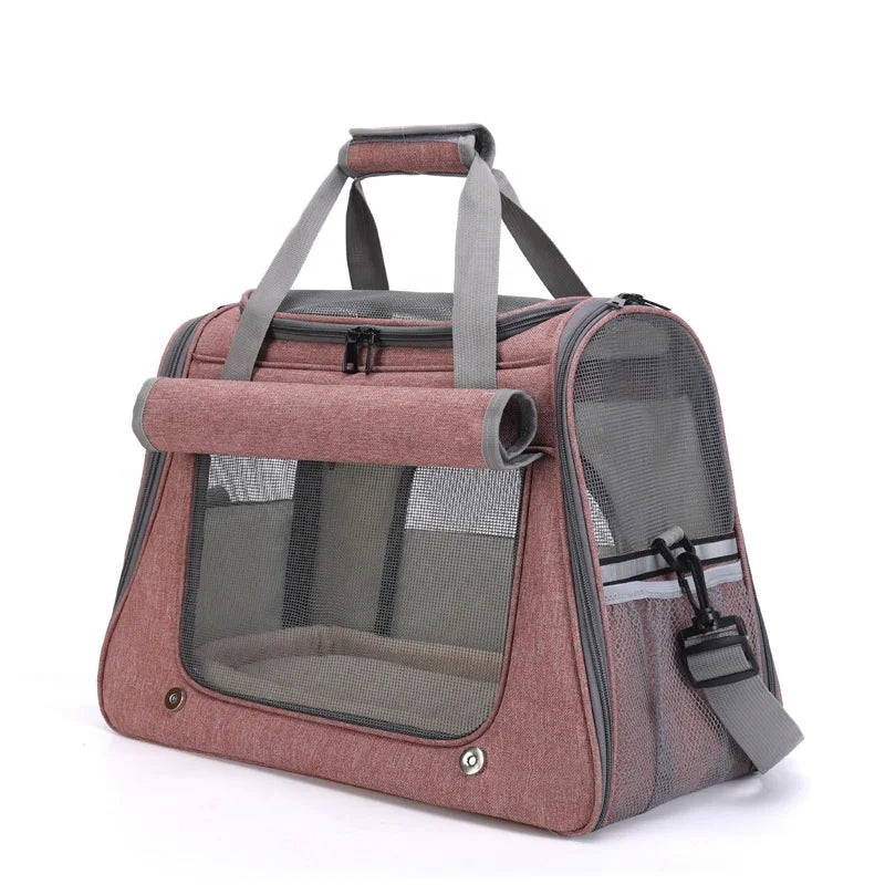 Customizable Travel Adjustable Pet Carrier Backpack Factory Direct Polyester Material Zipper Fashionable Pet Cages Houses