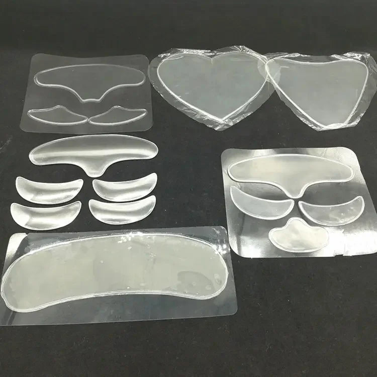 Face Smoothing Anti-Wrinkle Forehead Pads Forehead Patch Korea 11 Pcs Facial Pad Set Anti Wrinkle Silicone Pad for Neck
