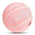 Official Size 7 Pink PU Leather Basketball Custom Logo Girls' Practice Sport Gear