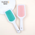Wholesale Professional Salon Curved Wet Wave Vent Anti Static Hairbrush Massage Scalp Comb Nylon Bristle Detangling Hair Brush