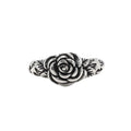 Vintage Women Jewelry Fashion Stainless Steel Rose Flower Ring