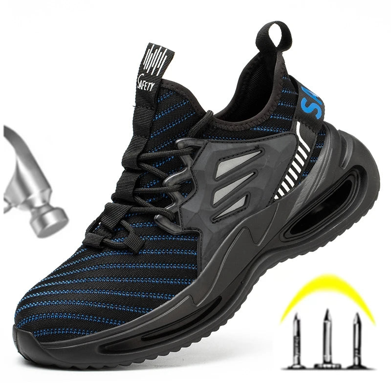 New Breathable and Lightweight Work Shoes Labor Anti-Smashing Anti-Piercing Safety Shoes for Men