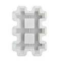 Double Tic-Tac-Toe Grass-planting Garden Path Concrete Plastic Brick Moulds 42*28*8