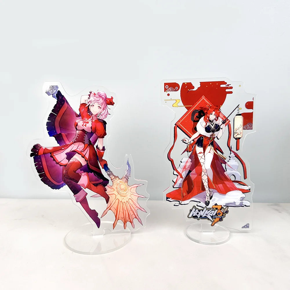 Acrylic Booth Model Board Desktop Decoration Booth logo Key Chain Gift Cartoon Characters