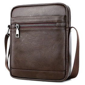 2024 New Vintage PU Leather Crossbody Bags Wholesale Mini Sling Bag Custom Logo Shoulder Bags for Men