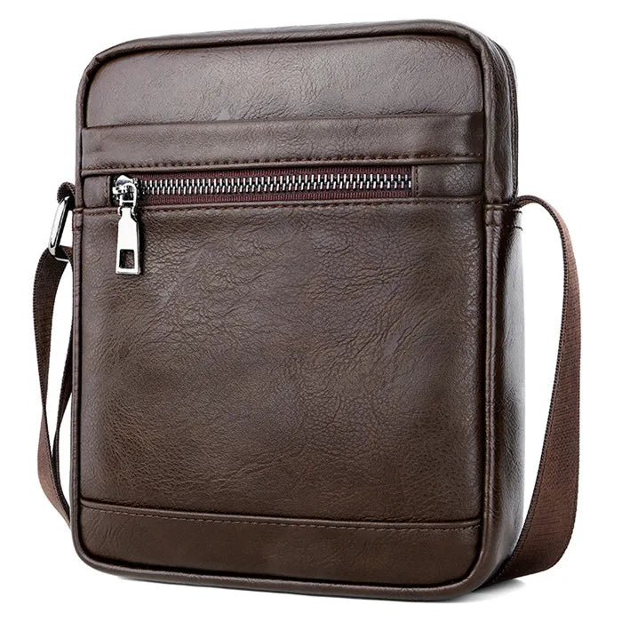 2024 New Vintage PU Leather Crossbody Bags Wholesale Mini Sling Bag Custom Logo Shoulder Bags for Men