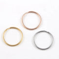 25mm Stainless Steel Mirror Polished KeyChains Accessories Key Rings
