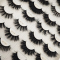 Yiernuo 100% Handmade Minky Silk Faux Mink Eyelashes 3D 5D Natural 10-20mm Black Soft Band Lashes Full Strip Product