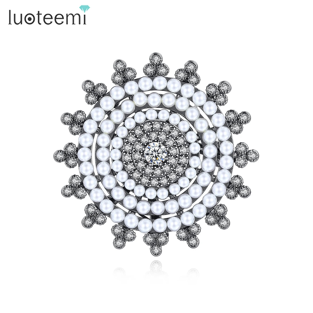 LUOTEEMI Safety Pin Brooch Customize Brooches Women Jewelry Imitation Pearl Pins for Women Wholesale MegaBDM