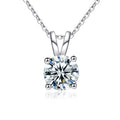 USA Warehouse Women Fine Jewelry 100% 925 Sterling Silver D Color VVS Moissanite Diamond Solitaire Pendant Necklace