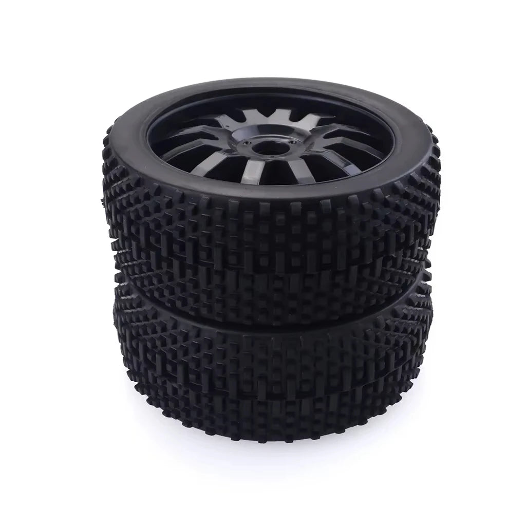 ZD Racing Accessories 1/8 Orange Black Hub Tire Parts Durable Rubber Car Wheels Tires for Redcat HPI Savage HPI Savage Car