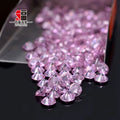 Baifu 8mm Round Brilliant Cut Pink Cubic Zirconia Loose Gemstone 4A 5A Quality for Jewelry Making