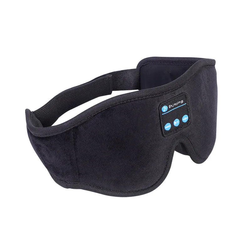 Hot Sale High Quality 3D Bluetooth Wireless Music Eye Sleep Mask Satin Silk Dark Circle Shading Light Anti-Wrinkle Features for