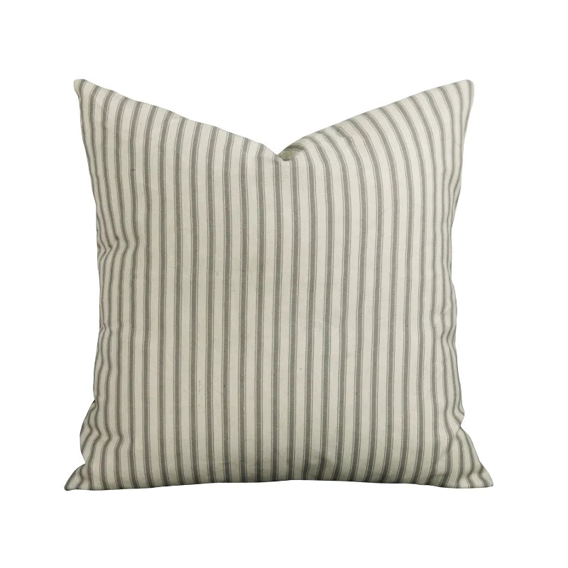 Wholesale Grey and White Striped Sofa Pillowcase Bedside Back Cover Simple Style Home Decor Cushion Cover