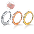 Wholesale Silver Gold Nose Ring Copper Septum Piercing Ear Cartilage Tragus Helix Piercing Body Piercing Women Jewelry