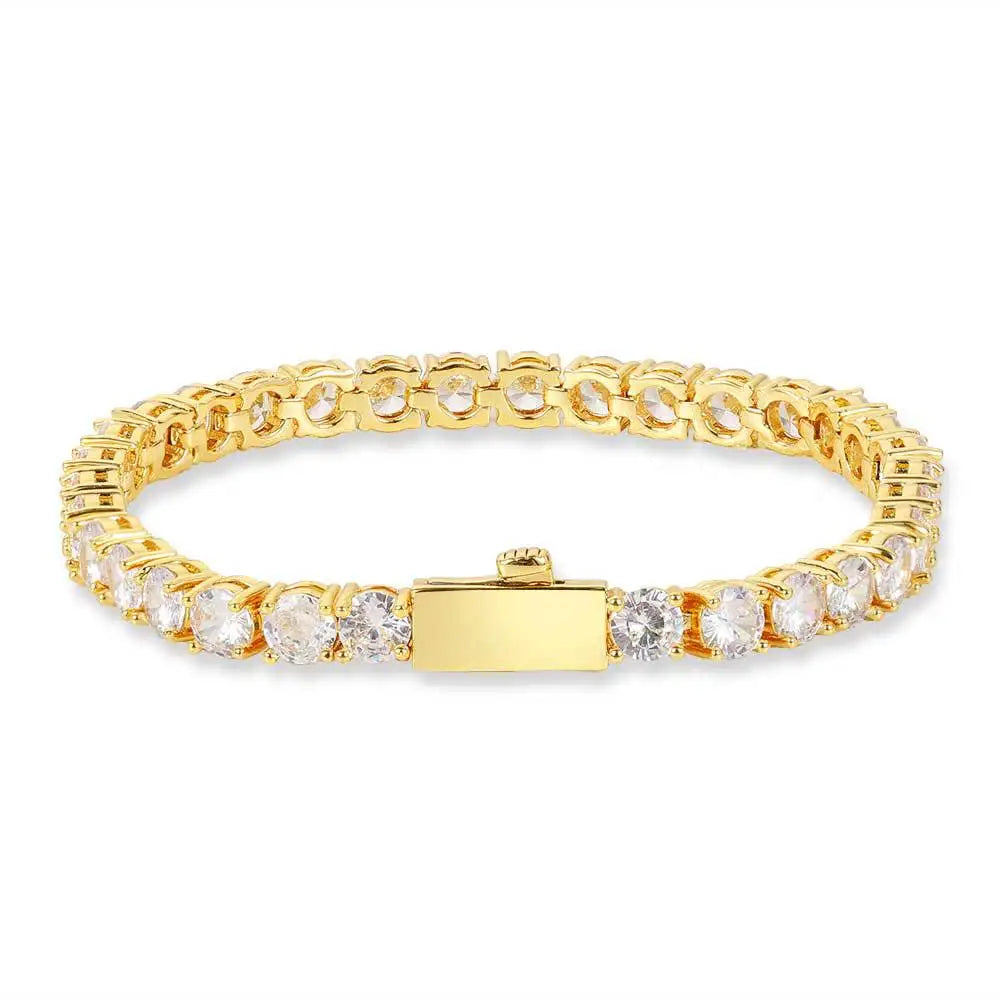 Wholesale Italian Iced Out Cubic Zircon Jewelry Moissanite Tennis Bracelet Men Silver Tennis Bracelet for Man