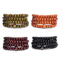 Fashion Sandalwood Bead Mala Buddhist Buddha Meditation 108 Prayer Bracelet Necklace 6mm