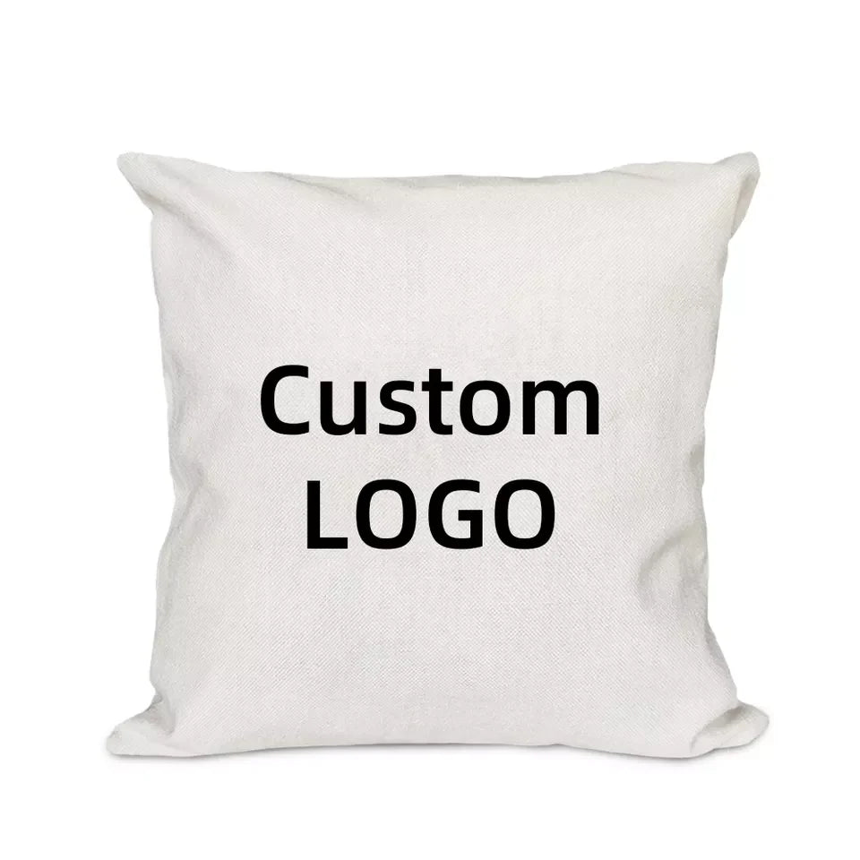 Custom Pillow Case Christmas Decoration Supplies Cotton Linen Cushion Cover Decorative Home Sofa