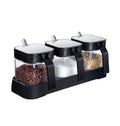 Spice Jar Seasoning Rack With Glass Bottles Stainless Steel Spice Holder