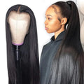 HD 360 Lace Wigs for Women 100% Brazilian Human Hair Long Straight Wig Style Pre-Plucked Frontal Lace Wig Black Hot Selling"