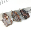Wholesale Bulk Natural Druzy Agate Charm Irregular Stone Solder Pendant Raw Geode Agate Slice Pendants galaxy Drusy for Necklace