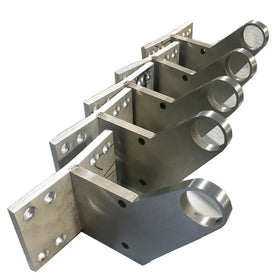 OEM Custom Sheet Metal Fabrication 5mm Stainless Steel Aluminum Laser Welding Services Metal Angle Support Bracket Bending Parts