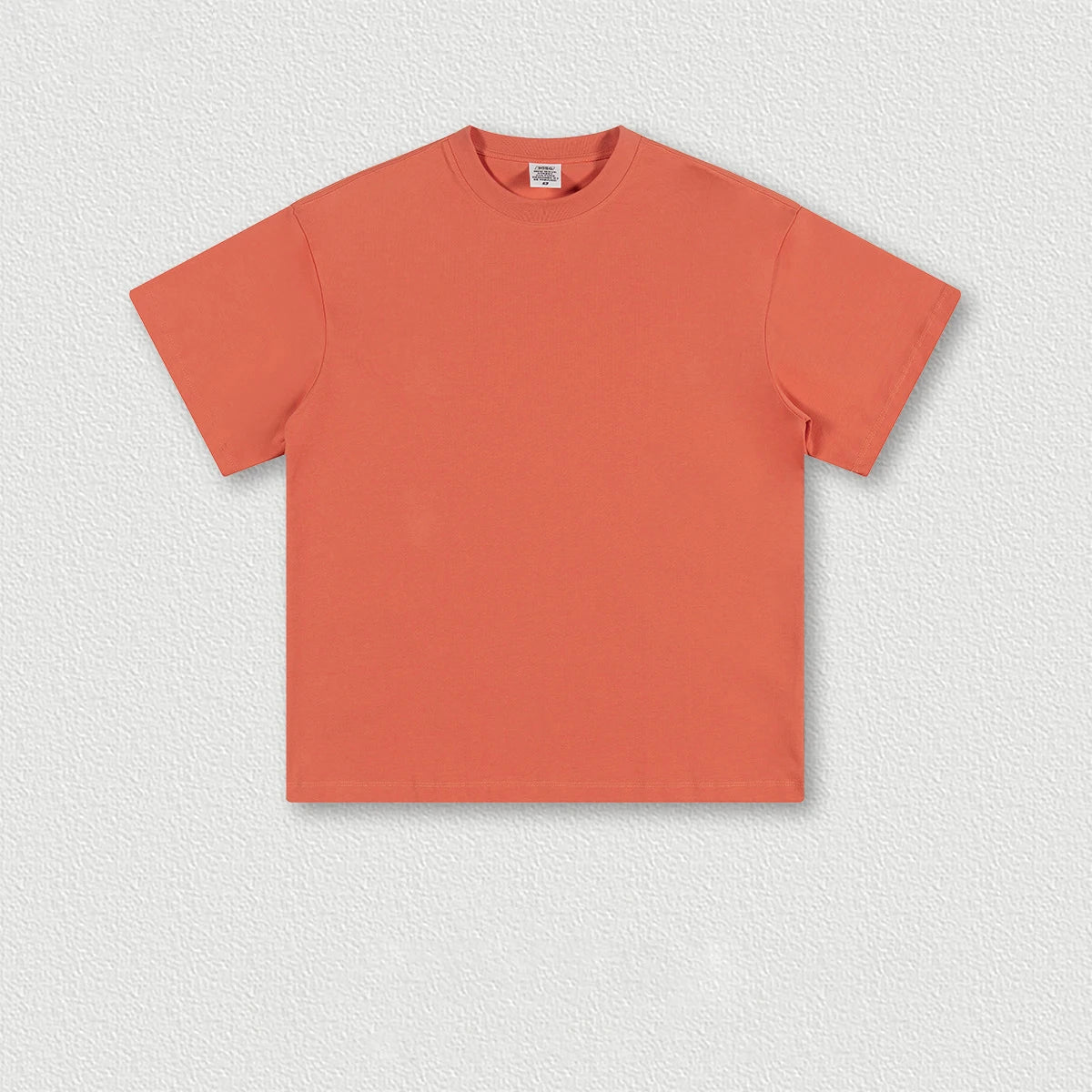 Rightdo 100% Combed Cotton Oversized T-shirts New Launch Drop Shoulder 305GSM Big Tall High Street Heavyweight Plain Knitted