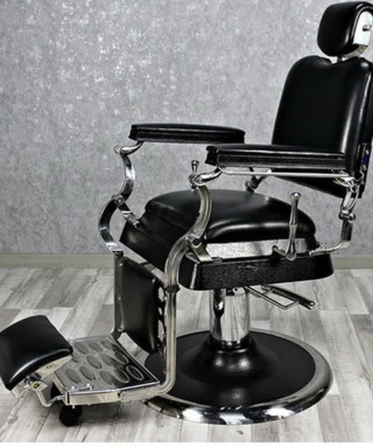 Kisen Good Quality Factory Directly Shops Salons Babershop Vintage Hair Salon Furniture Reclining Gold Barber Chair