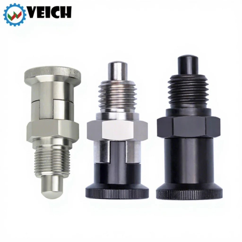 VEICH Factory Supply Stock Type Carbon Steel Stainless Steel Pull Knob Hand Retractable Heavy Spring Loaded Coarse/Fine Thread