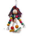 Wooden Ball Rainbow Tower Eco-Friendly Natural Parrot Toy