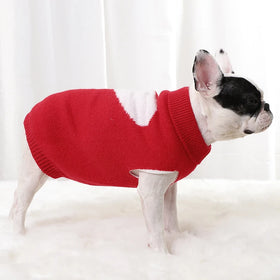 Mimixiong Pet Apparels Hot Sale Pet Dog Cat Sweater Clothes Knitted Cute Heart Pattern Pet Dog Costume Sleeveless Apparel