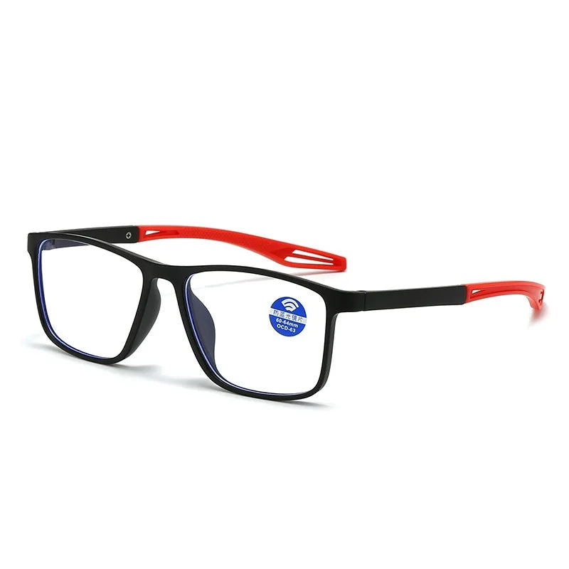 LiEr New Classic Fashion TR90 Optical Frames Durable Hinge Anti-Blue Light Lenses Diamond Face Shape Unisex Daily Use IA389JK