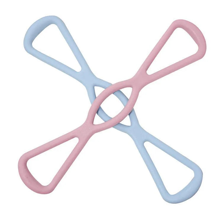 Hot New Rally 8-Character Pull Rope Chest Expansion Device TPE Plastic Yoga Tension Device for Fitness Exercise