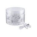 50pcs Mini Transparent Plastic Tacks Thumbtacks Clothespins Decorative Craft Paper Clips for Cork Boards Wall Craft Accessories