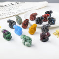Wholesale Crystal Stone Squirrel Carvings Mini Animal Crystal Carved for Decoration