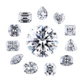 Hot Sell Lab Grown Loose Moissanite White Color Round Cut Pear Cushion Marquise Baguettes Trapezoid Cut Gemstones