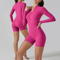 YIYI Wholesale High-Quality Sportswear Zipper Cardigan Yoga Sexy Jumpsuit Women Training Jogging Clothes Women Workout Jumpsuit