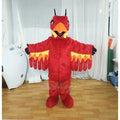 Professional Custom Red Phoenix Mascot Costume Cute Cartoon Character Cosplay Surprise Doll for Adults