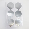 Silver Round Aluminum Foil Sealing Stickers Self-Adhesive Tape Bottle Toothpaste Facial Cleaner Tube Stoppers Safety Sealer Line