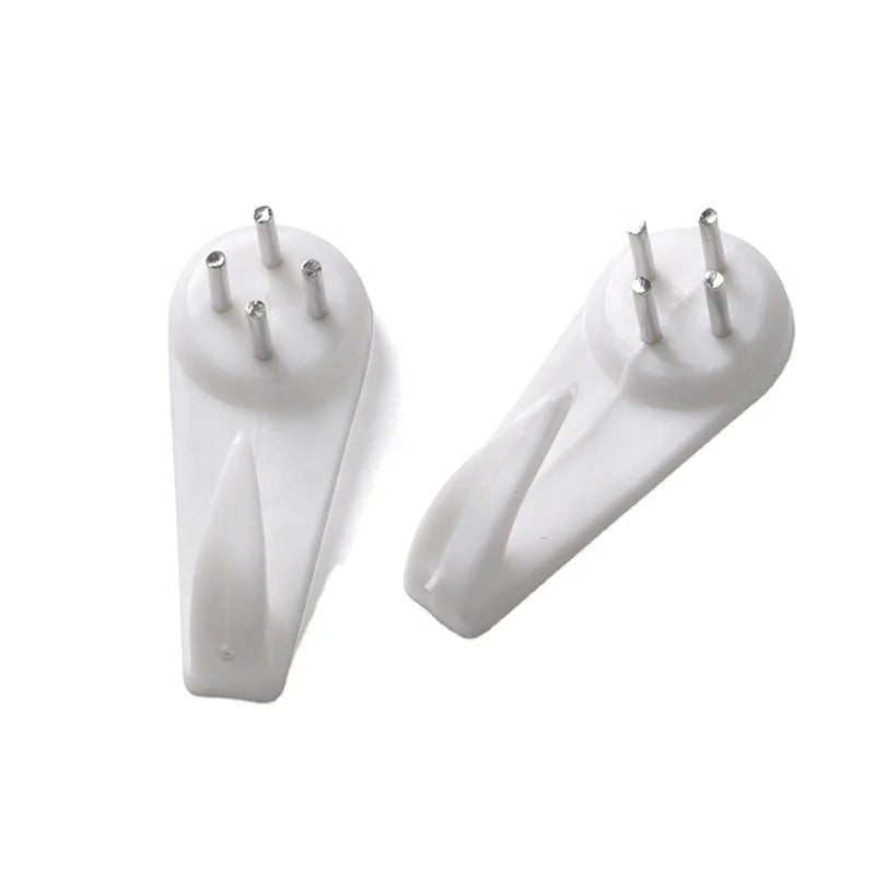 TS-H24 Plastic Frame Hard Wall Hanger Hooks Concrete Hanging Hooks with Nails