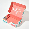 Wholesale Eco Recyclable UV Coated Mailer Corrugated Paper Custom Logo Gift Shipping Mailing Packaging Box Skincare/Beauty/Cloth